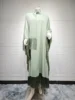 Mode gland Abayas femmes manches chauve-souris Maxi robe caftan dubaï robe de soirée Islam Jalabiya Eid Caftan marocain Kebaya Djellaba