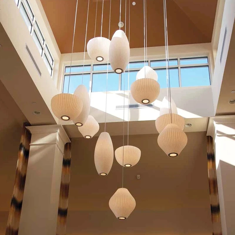 Luces colgantes modernas para sala de accesorios decoración interior el hogar, lámparas colgantes de cocina, LED de tela Nórdica|Luces colgantes| - AliExpress