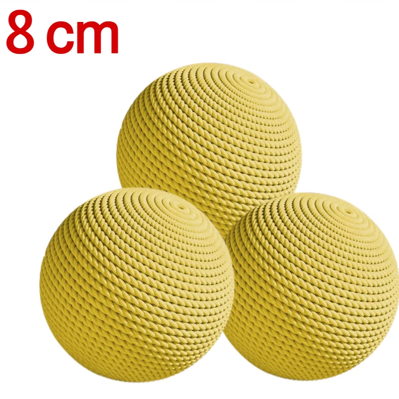 3pcs Yellow8CM