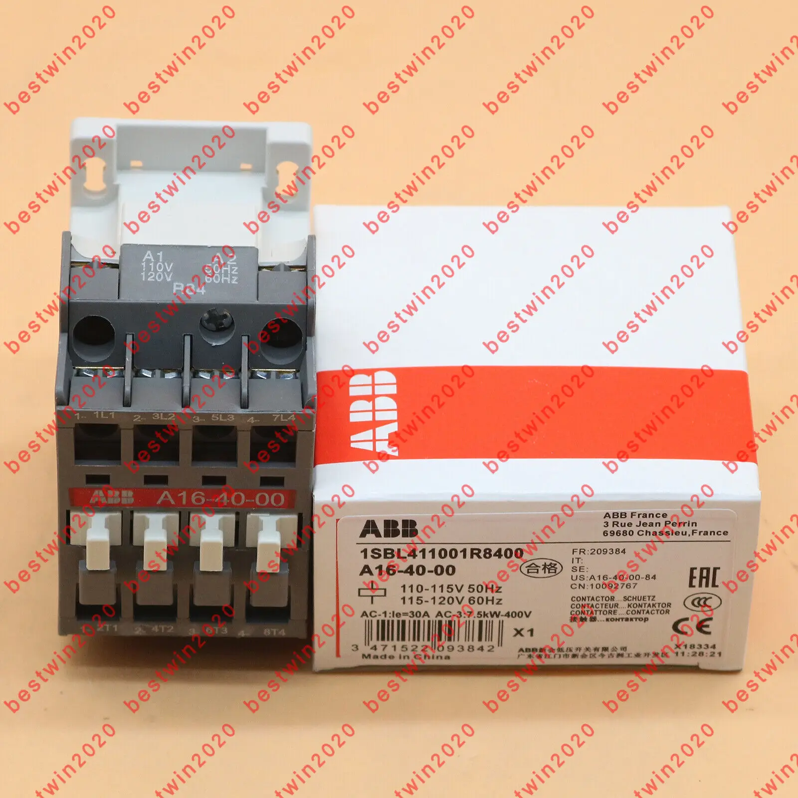 

one new Abb A16-40-00 110V~120V Contactor spot stock