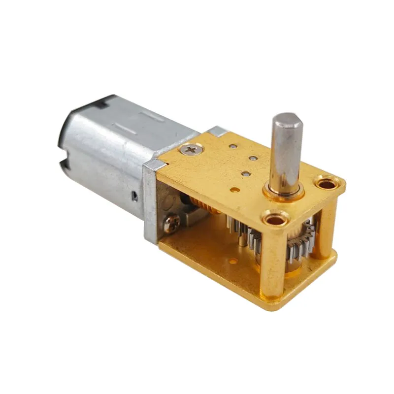 2Pcs N20 Gear Motor 12V 27RPM - GW1812 Worm Gear Motor With 3x8mm D-Cut Shaft For DIY Projects