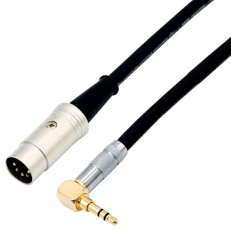 High-Quality Right Angled 3.5mm to MIDI 5-Pin Cable