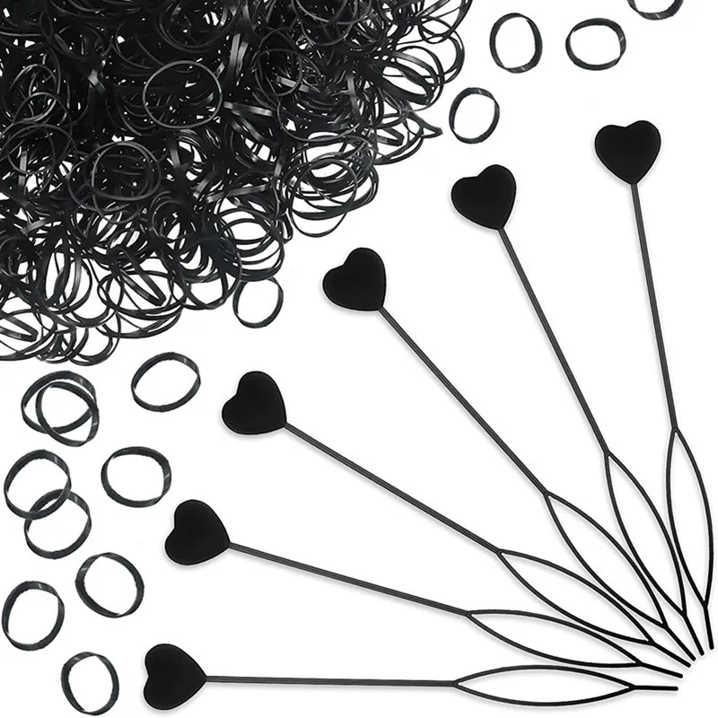 Hair Beads Pony Beads for Hair Braids 6x9mm Plastic Bead 4mm Large Hole for Kids Girls African Hair Bead Accessories 4