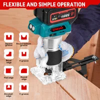 ONEVAN 1600W Brushless Electric Trimmer 5 Gears Cordless Woodworking Engraving Slotting Milling Router For Makita 18V Battery 2