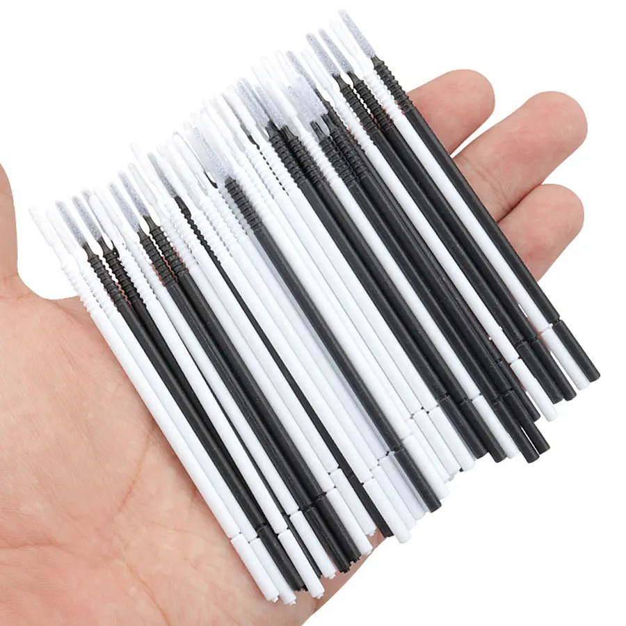 

200 Pcs Disposable Eyelash Brushes Swab Microbrushes Eyelash Extension Tools Individual Eyelashes Removing Tools Applicators