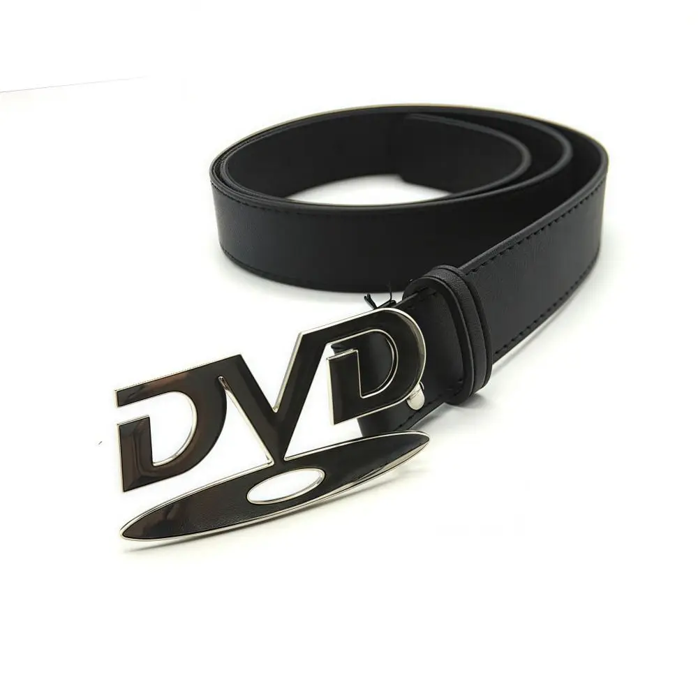 Vielseitiger DVD-Gürtel im modischen Design für Damen, nostalgisches Design, Unisex-Schnallengürtel, lässiger, robuster Nischen-Gürtel, Jeans-Dekoration – Detail 5
