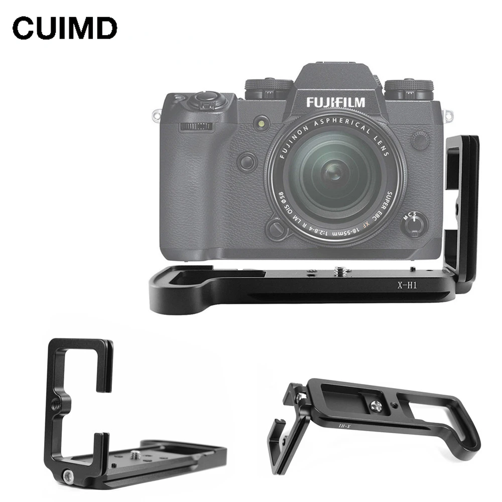 L-shaped Vertical Shoot Quick Release Plate Bracket Hand Grip Holder...