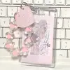 SKYSONIC Crystal Acrylic Card HoIder Set Cool Pendant Idol Postscards Storage Keychains Bus ID Cards Organizer Photo Cards Frame 1