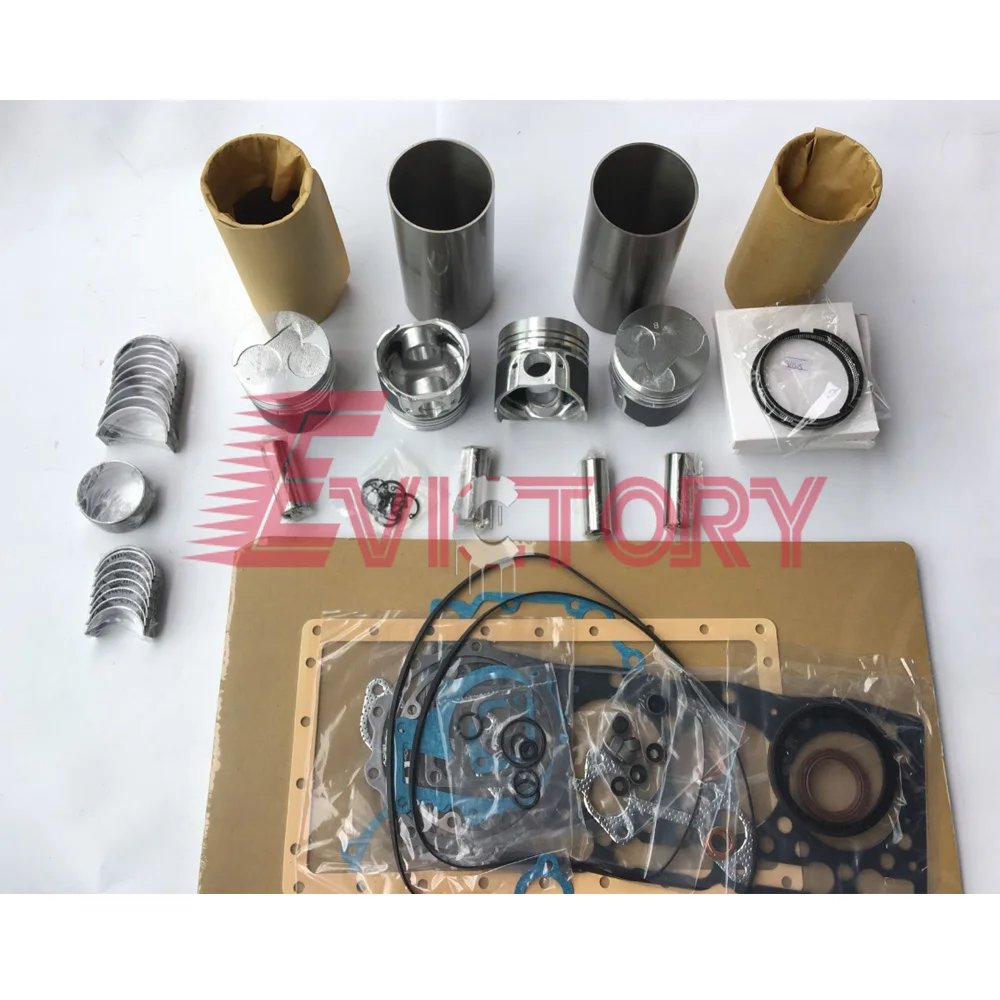 

For KUBOTA parts V1305 V1405 V1505 rebuild overhaul kit piston ring cylinder liner gasket bearing