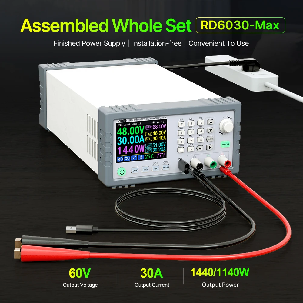 RD RD6030-Max Completed Set 60V 30A digital control Stabilized AC