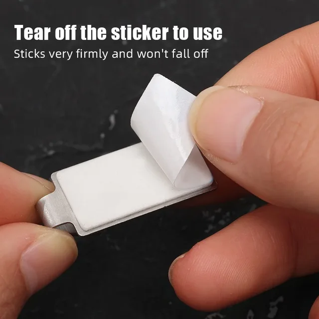 집안 어디든 정리하고 질서를 유지하는 다목적 소형 자체 접착 스테인리스 후크