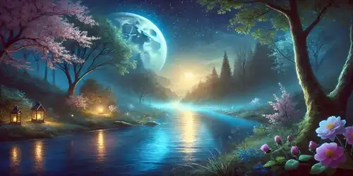 Moon Mountain Waterfall Scenery Large Size Diy Diamond Painting Landscape Full Drill Mosaic Embroidery Pictures 200x100cm - Image 11