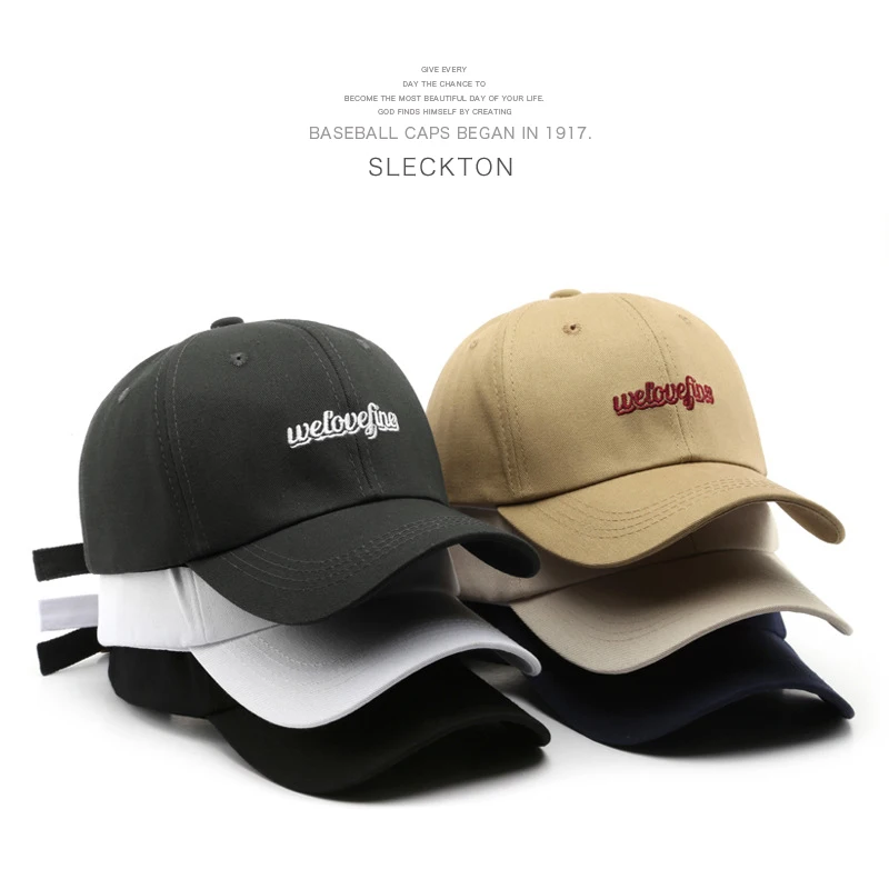 

SLECKTON бейсбольная кепка для мужчин и женщин, модные шляпы с вышитыми буквами, повседневные летние бейсболки, хлопковая спортивная шапка унисекс