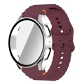 Wine red silver