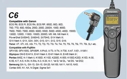 Enhanced Camera Time Lapse Intervalometer with LCD Timer and Remote Shutter Release (TR90 C6 For Fujifilm)