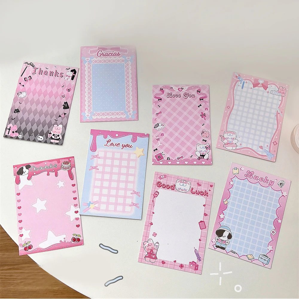 10PCS Cute Card Protective Packaging Card Head Photo Cardboard Back Paper Card Back Cartoon DIY Packaging Gift Decor 5