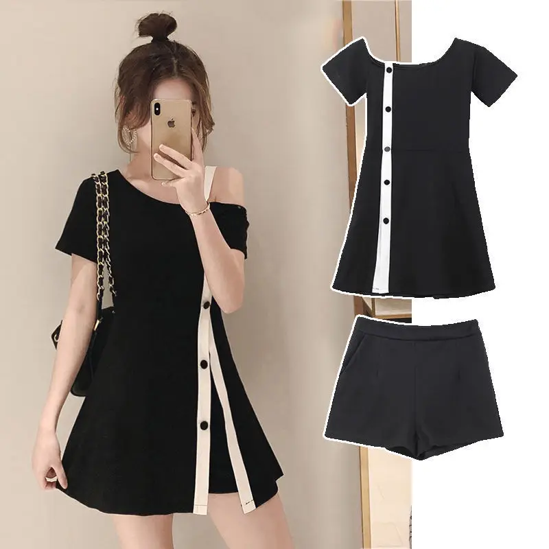 

Summer 2023 New Women's Wear Large and Slim Two Piece Set Dress for Spring and Autumn