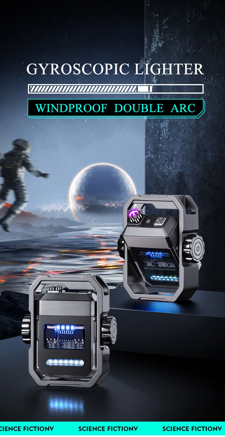 Flabox Mechanical Wind Lighter (Black) description image