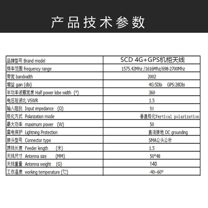 GPS + 4G 콤비네이션 안테나, 2.4G/GSM, 투 인원 버섯 헤드 캐비닛, 와이파이 안테나