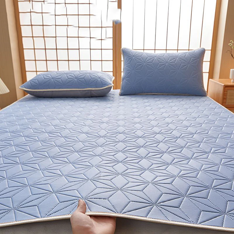 Summer Bed Mat Cool Ice Silk Cool Mat Summer Bed Mat Machine Washable