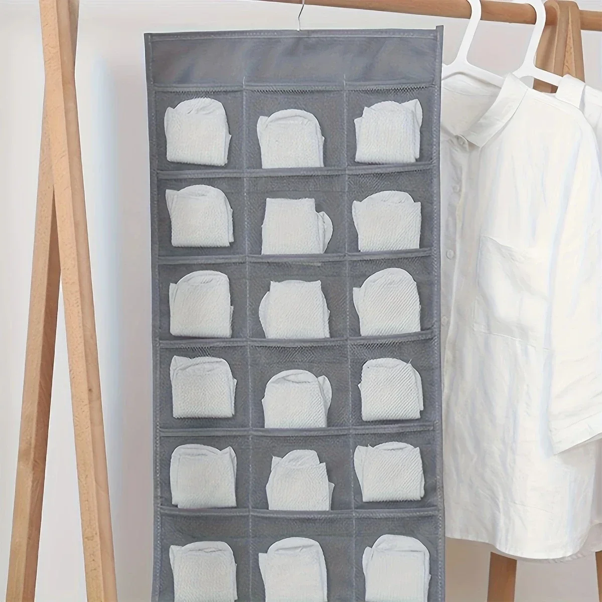 Double Sided Underwear Socks Storage Hanging Bag