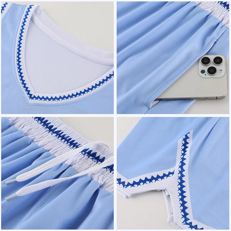 New Design Mesh Basketball Shirts High Quality Print Embroidery Men Sports Shirt Breathable Basketball Jerseys 275