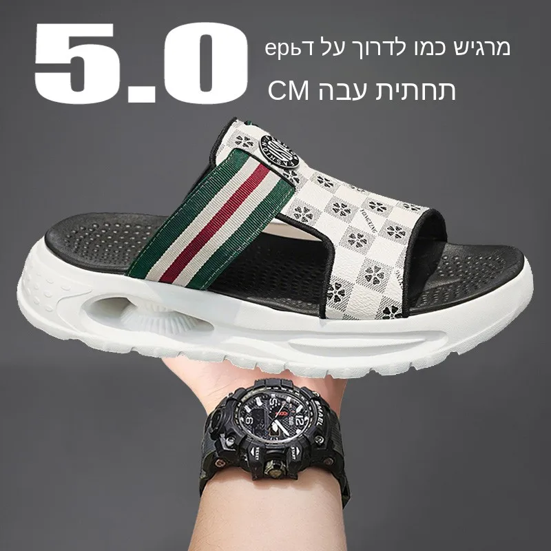 Men's Outdoor Sandals Summer 2026 New Fashion Anti-Slip Wear-Resistant odor-Resistant Beach Slippers Casual Sporty Flat Sole