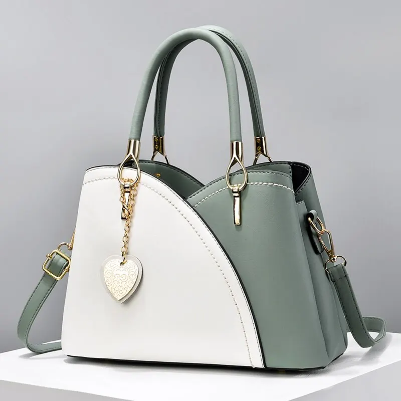 Poignée en cuir vert