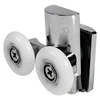 4Pcs Shower Door Wheels 23Mm Shower Door Rollers Heavy Duty Zinc Alloy Dual Wheel For Both Flat Sliding Shower Doors 3