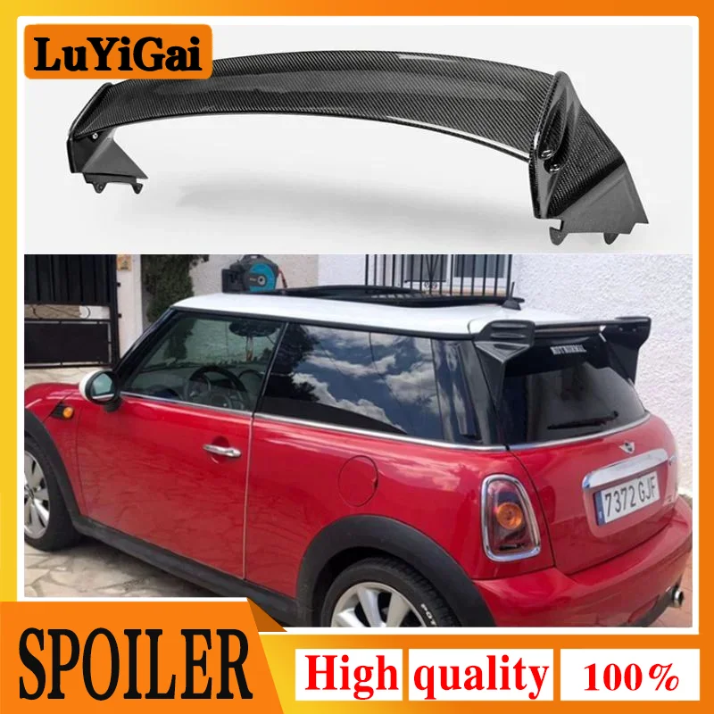 

R56 JCW style Carbon Fiber Roof Spoiler For Mini Cooper Ver.2.11/2.12 2001-2008 year Car Accessories spoiler wing