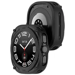 TPU Soft Protective Case for Smartwatch 47mm - Enhanced Bumper Cover (Black)