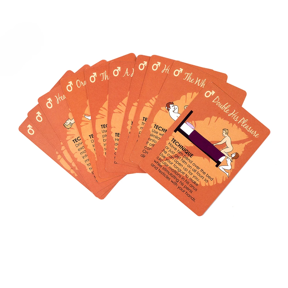 Oral Card Game 50 Different Foreplay Position for Couple card games