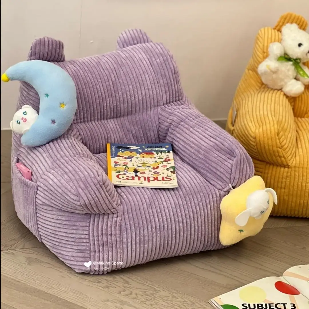 Children Sofa Single Sofa Chair OMGD Children&rsquo;s Couch Lazy Living Room Baby Reading Cartoon Cute Girl Sofa Chair Child Home Internet Celebrity