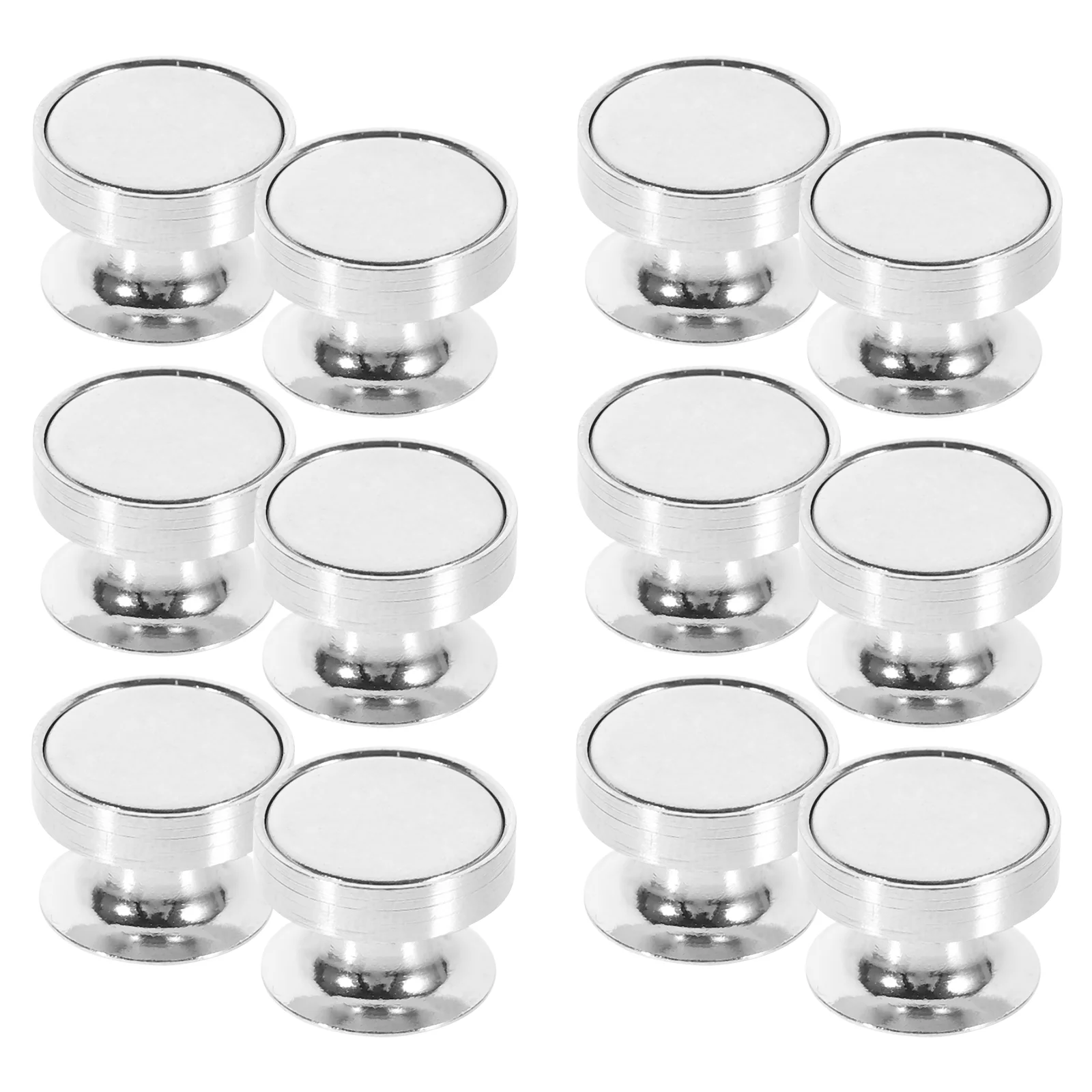 

12 Pcs Magnet Card Cap Pin Back For Replacement Refrigerator Magnets Clutch Magnetic