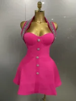 2025 Women Black Sexy Off the Shoulder Shinning Crystal Bodycon Bandage Long Dress Gloves Elegance Celebrate Evening Party Dress