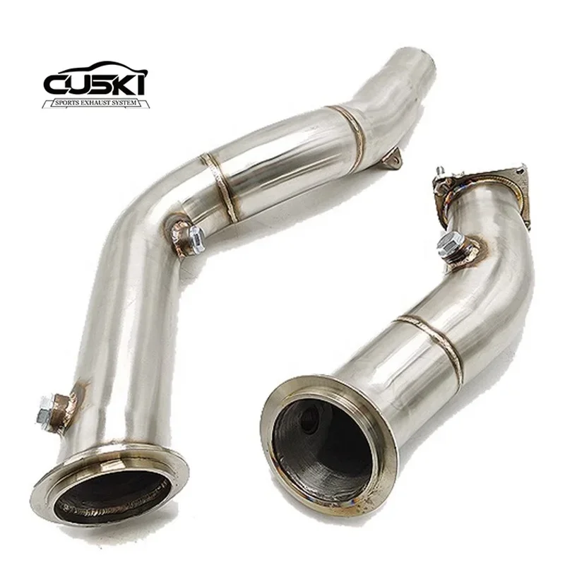 Quality Exhaust Downpipe For M4 F80 F82 3.0T 2014- Stainless Steel Catless downpipe without Car Exhaust System