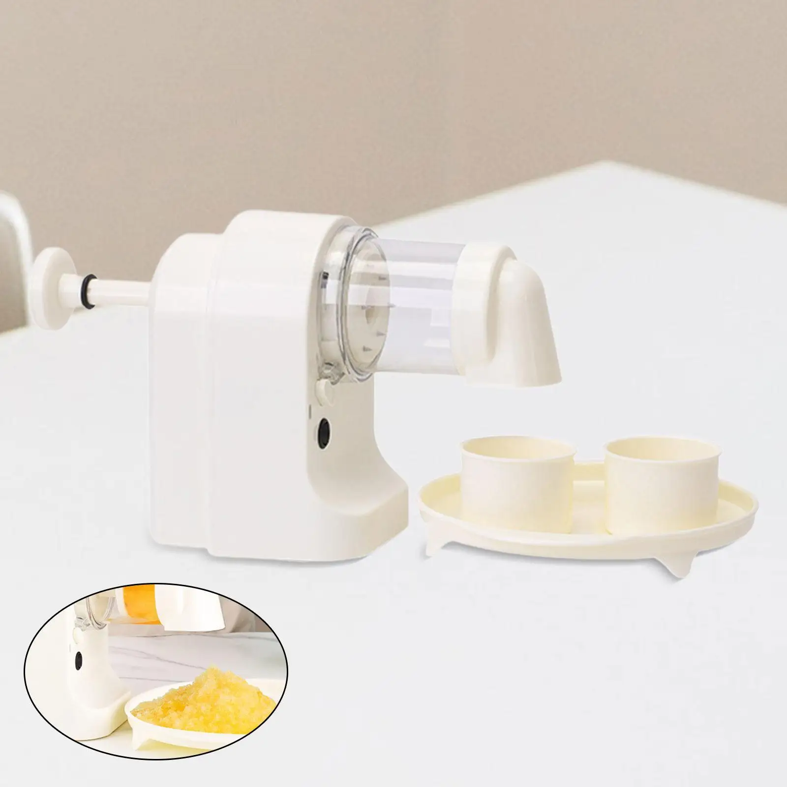 Electric Ice Crusher Ice Shaver Crushed Maker Lightweight Snow Cone Maker