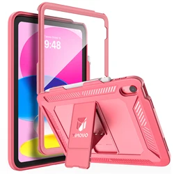 Heavy Duty Shockproof Rugged Tablet Case with Screen Protector - 11 - Inch - iPad A16 11th 2025 (Watermelon Red)
