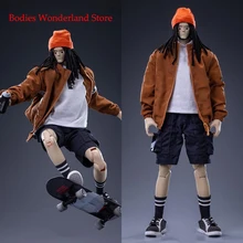 In Stock Zeroworks 1/6 Scale Collectible Male Soldier Street Hip Hop Skateboarding Teenager 12Inch Action Figure Full Set Model 