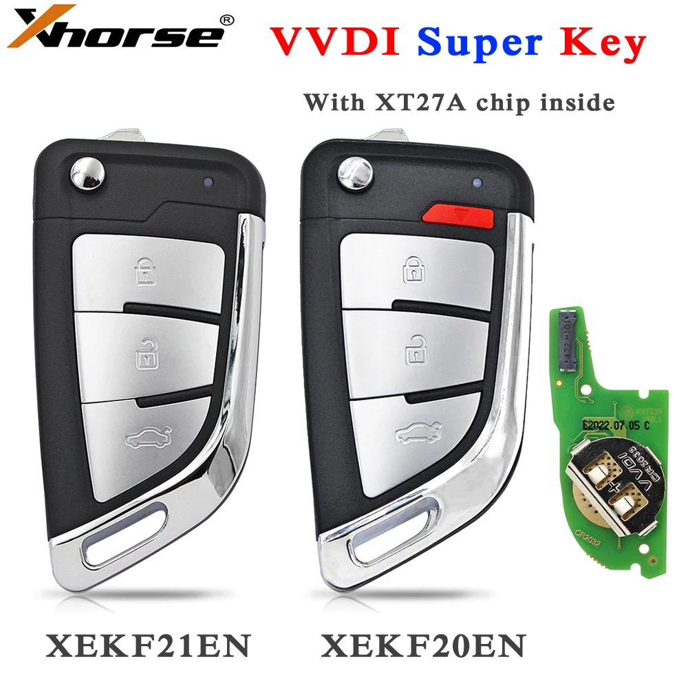 

Супер пульт дистанционного управления серии Xhorse XEKF21EN XEKF20EN VVDI XE с чипом XT27A XT27A66 для VVDI2 /VVDI MINI Key Tool/VVDI Key Tool Max