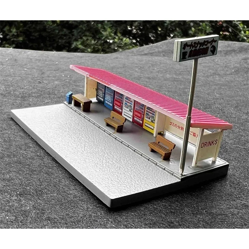 1/144 N Scale Building Model Vending Machine Kiosks Model Train Scene Miniature Collection Sand Table Landscape Assemble Model - Image 3