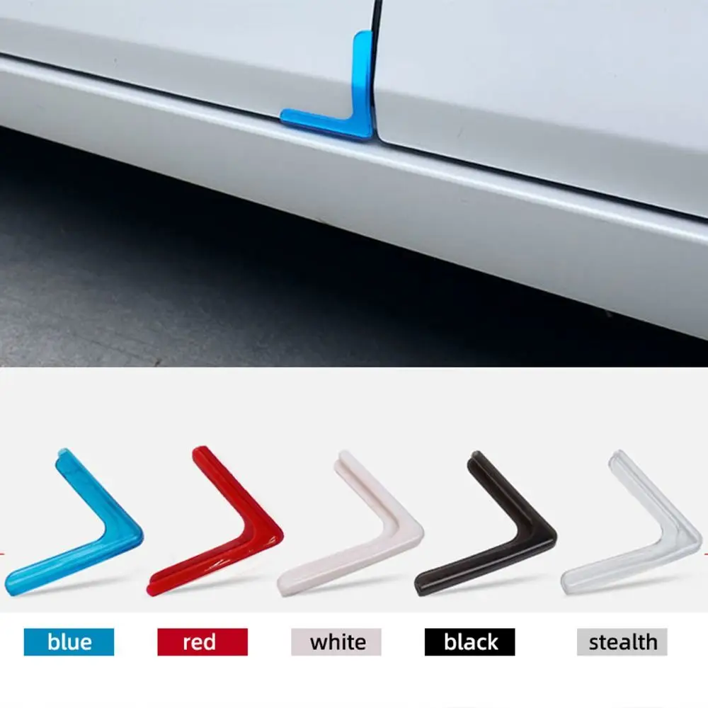 

4Pcs Scratch Protector Car Door Corner Cover Silicone Bumper Crash Universal Car Door Corner Protectors for Car