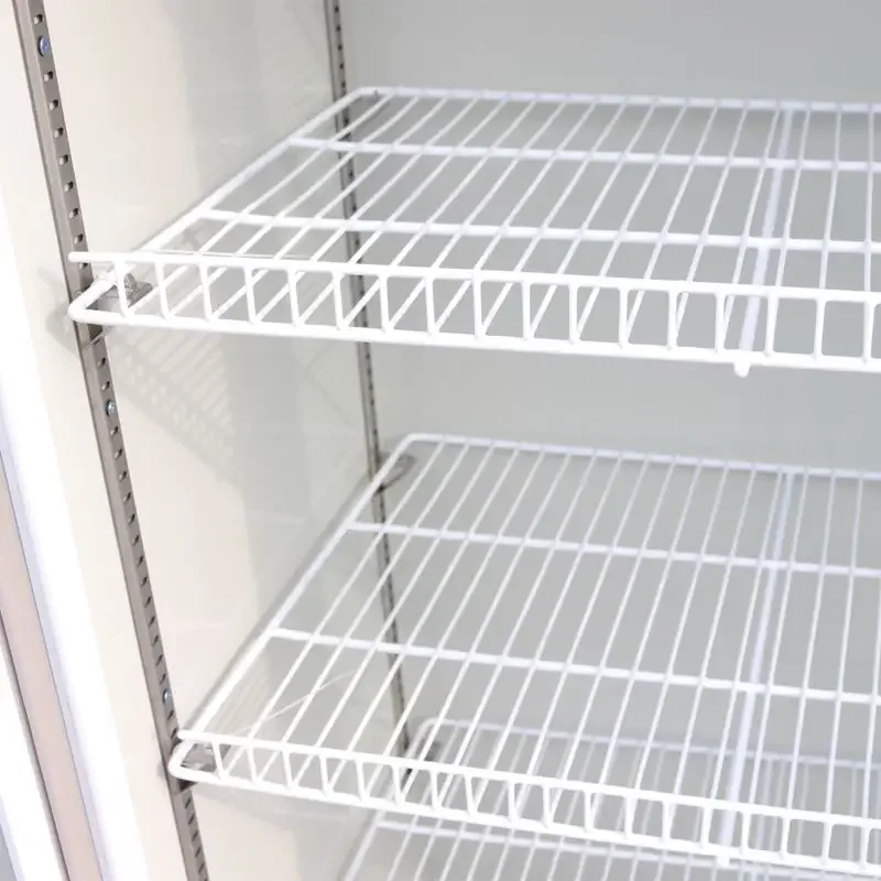 Beverage Display Refrigerated Cabinet Upright Chiller Commercial No Frost Glass Doors Fridge 2