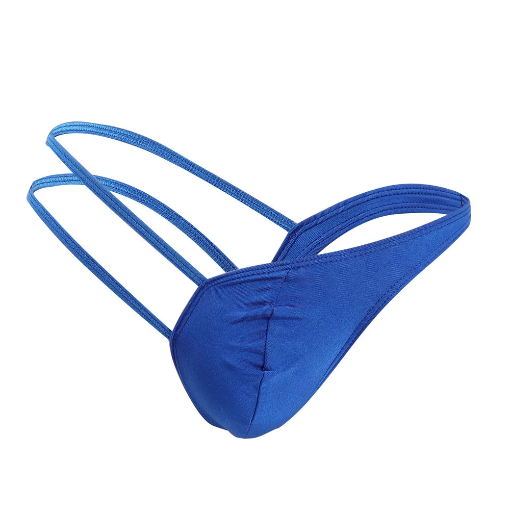 Men's Thongs One-sided Hollow G-String Sexy Underwear For Men Low-Rise Briefs Bandage Jockstrap Male Thong T-Back Underpants New