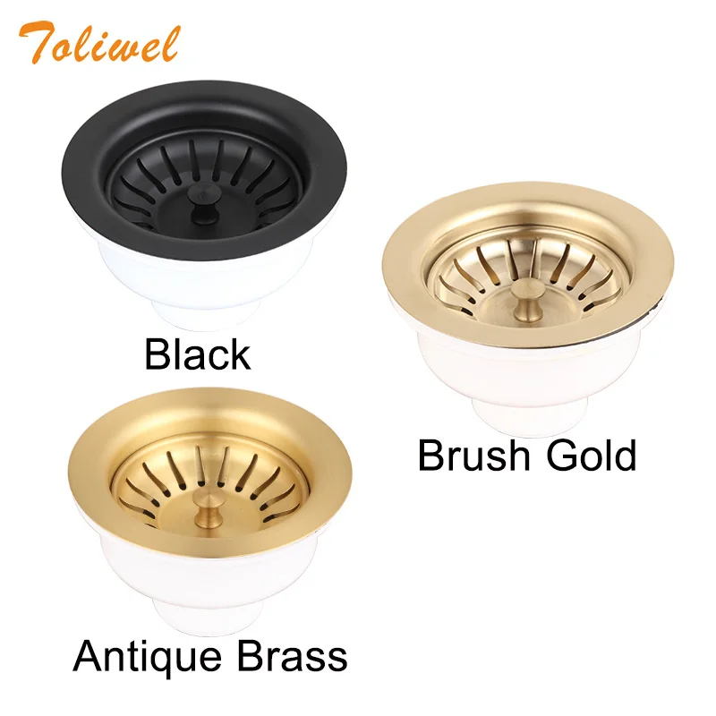 ouro escovado black brass filter 114mm 01