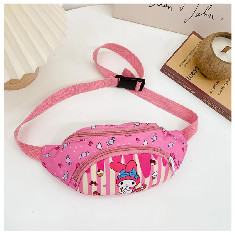 Sanrio Hello Kitty Waist Bag Children's Chest Bag for Girl Boy Cute Cartoon Belt  Bag Money Pouch Mini Outdoor Shoulder Bags - AliExpress