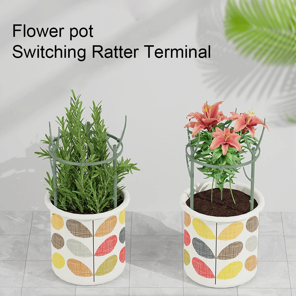 

Sturdy And Convenient Plant Support Pile Easy-To Solution Easy To Saves Garden Space Plant Bracket green 1 set-single layer