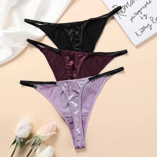 Sexy Lingerie Underwear Sexy Double Thin Strap Seamless Panties Pure Cotton Thong  Lacy Panties Set Lingerie For Ladies - AliExpress