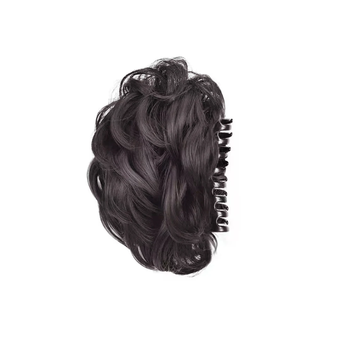 Large Black Hair Claw Women Fluffy Ponytail Hairpin Hair Crabs Clip Girls Princess Party Elegant Headwear Hair Accessories