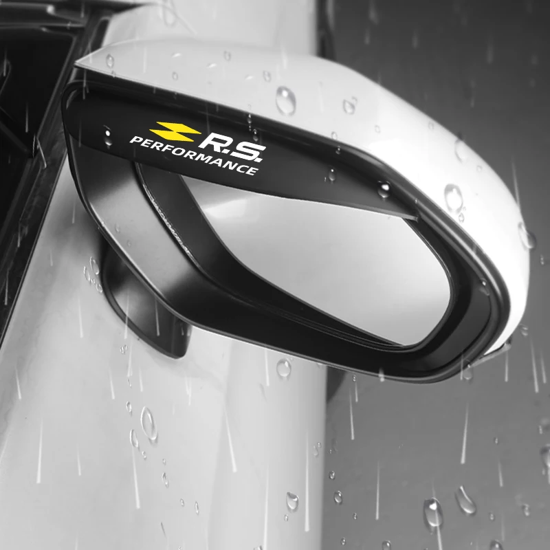 2Pcs Car Accessories Rearview Mirror Eyebrow Rain Cover For Renaul RS Sport Megane 3 4 2 Clio 5 Line Sandero Scenic Logan rearview mirror rain shield rearview mirror rain eyebrow rearview mirror rain guard